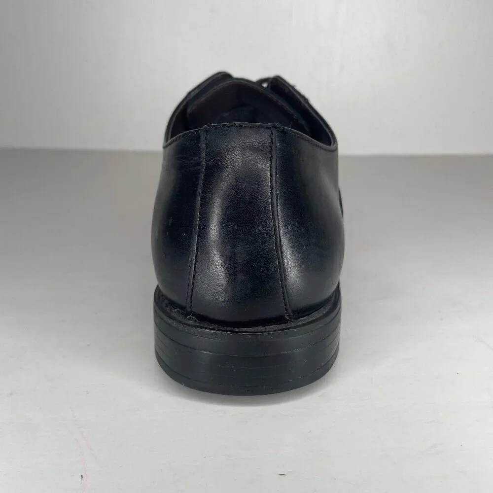 14th & Union Black Leather Cap Toe Oxfords Dark Academia Scholar Core Size 10M